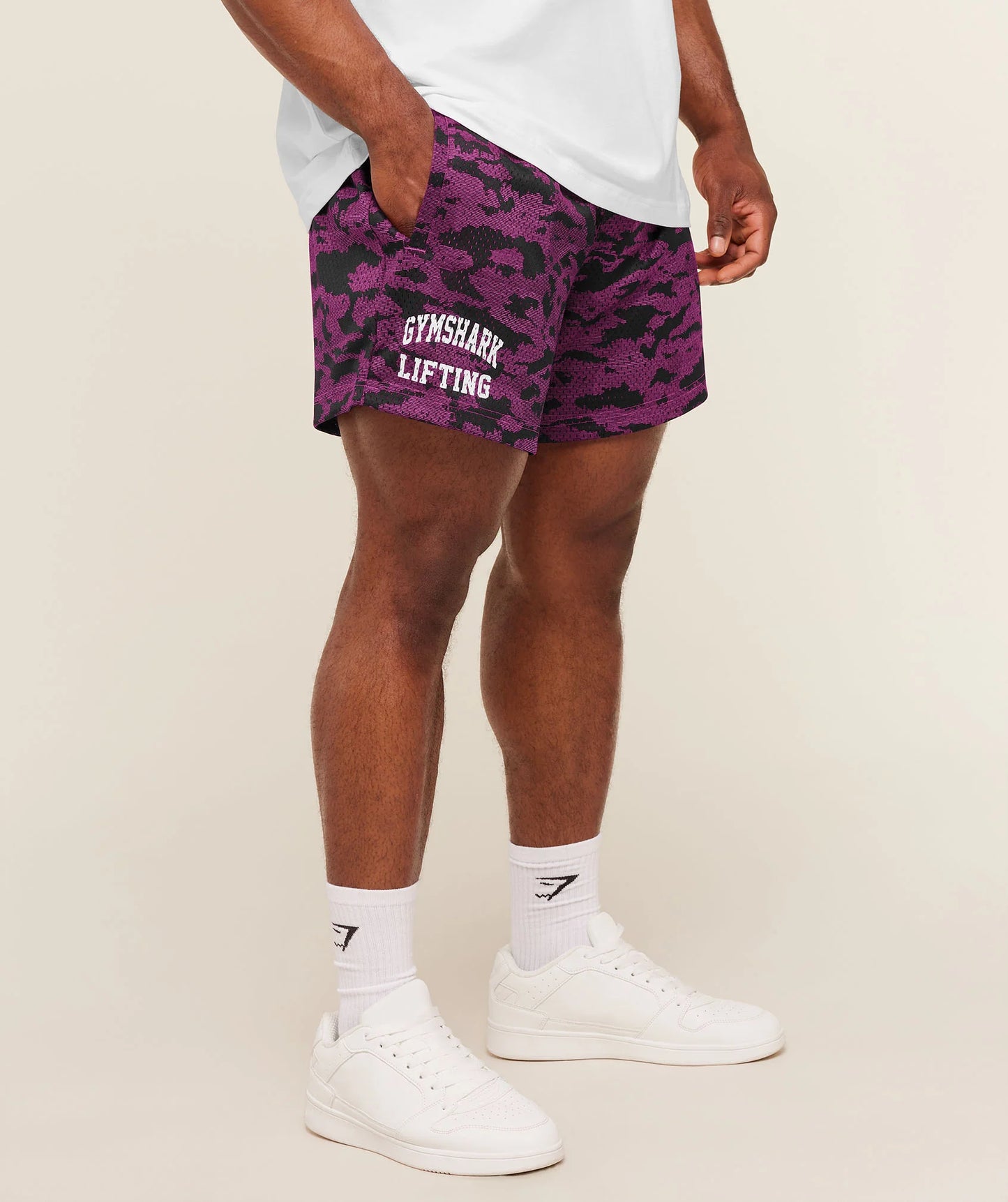 Lifting Mesh 5" Shorts | Super-Set Pink