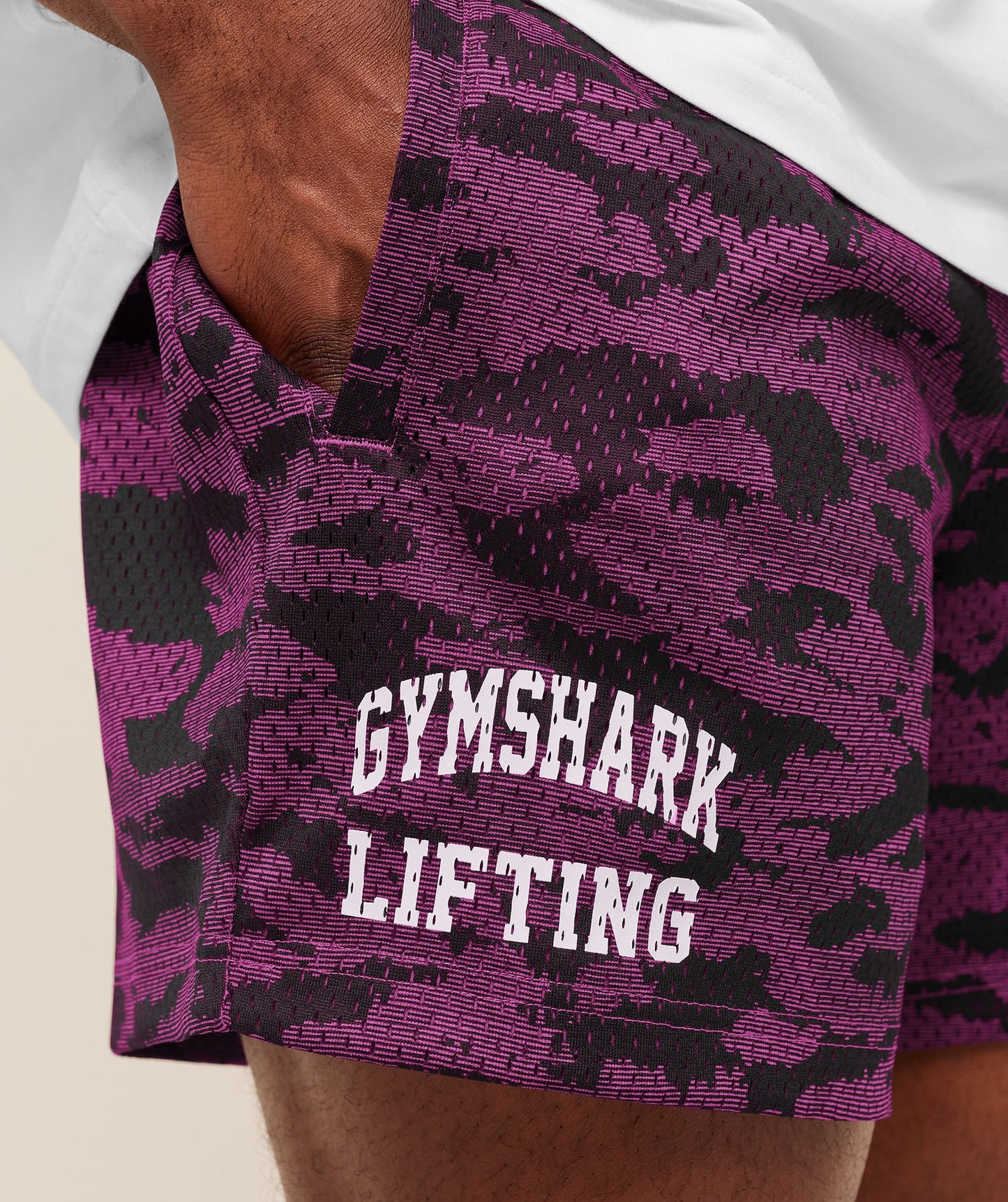 Lifting Mesh 5" Shorts | Super-Set Pink