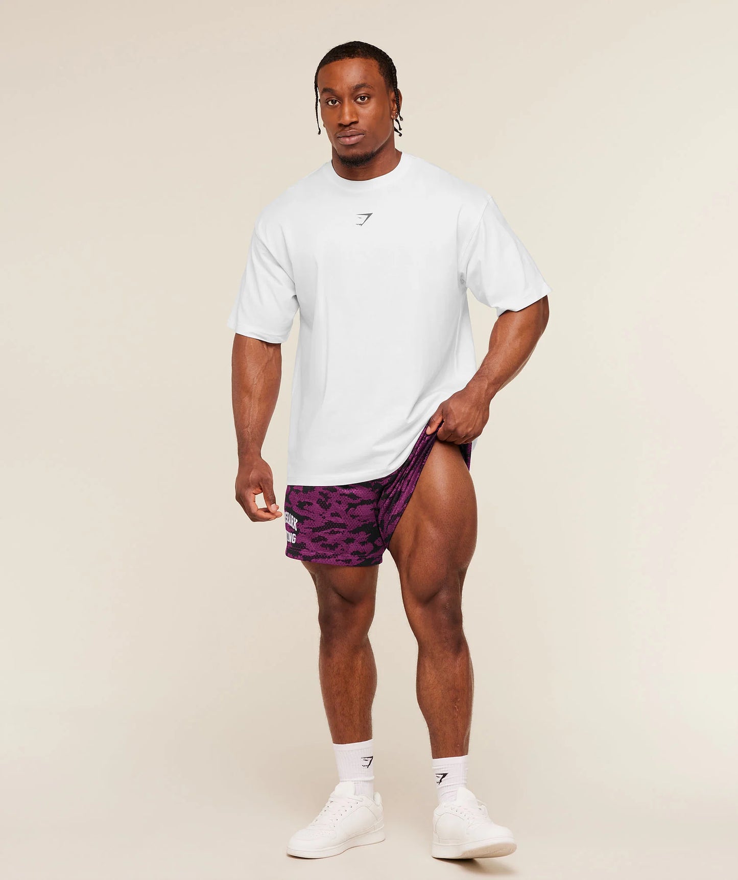 Lifting Mesh 5" Shorts | Super-Set Pink