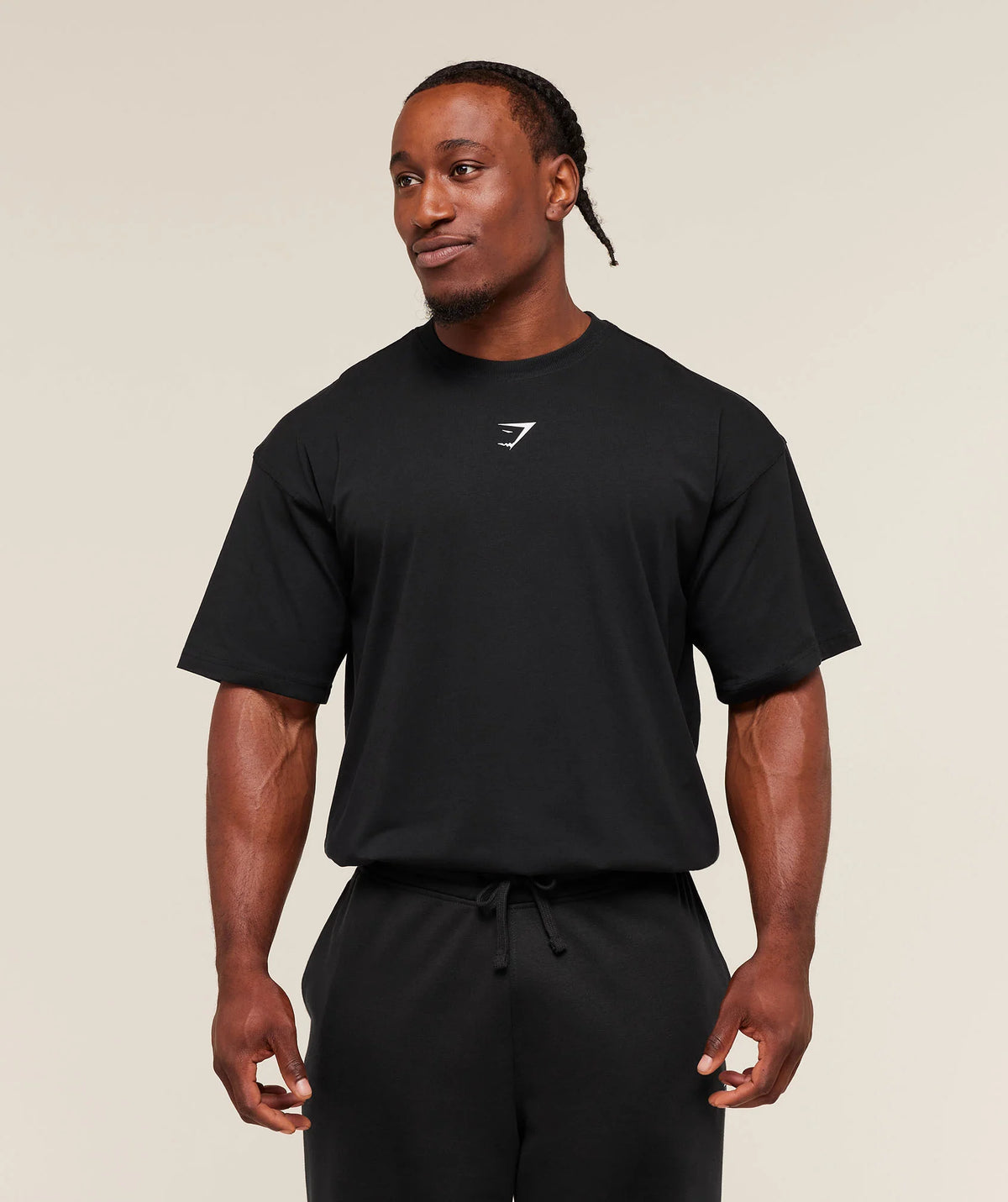 Power T-Shirt | Black/Oat White