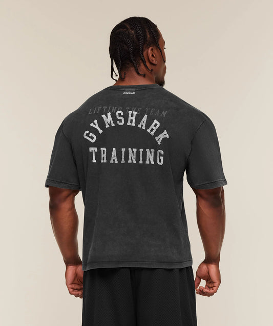 Retro Collegiate T-Shirt | Black