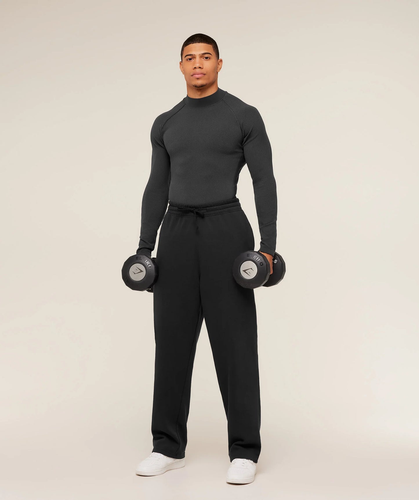 Physique Long Sleeve T-Shirt | Grey/Black