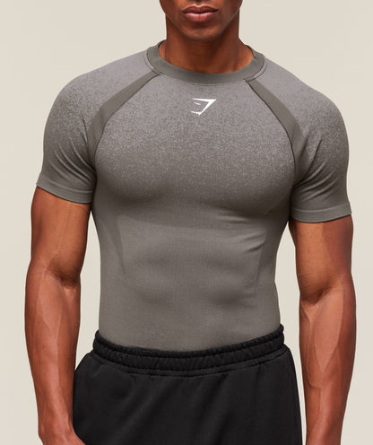 GS - Shadow Seamless T Shirt in Meteor Grey