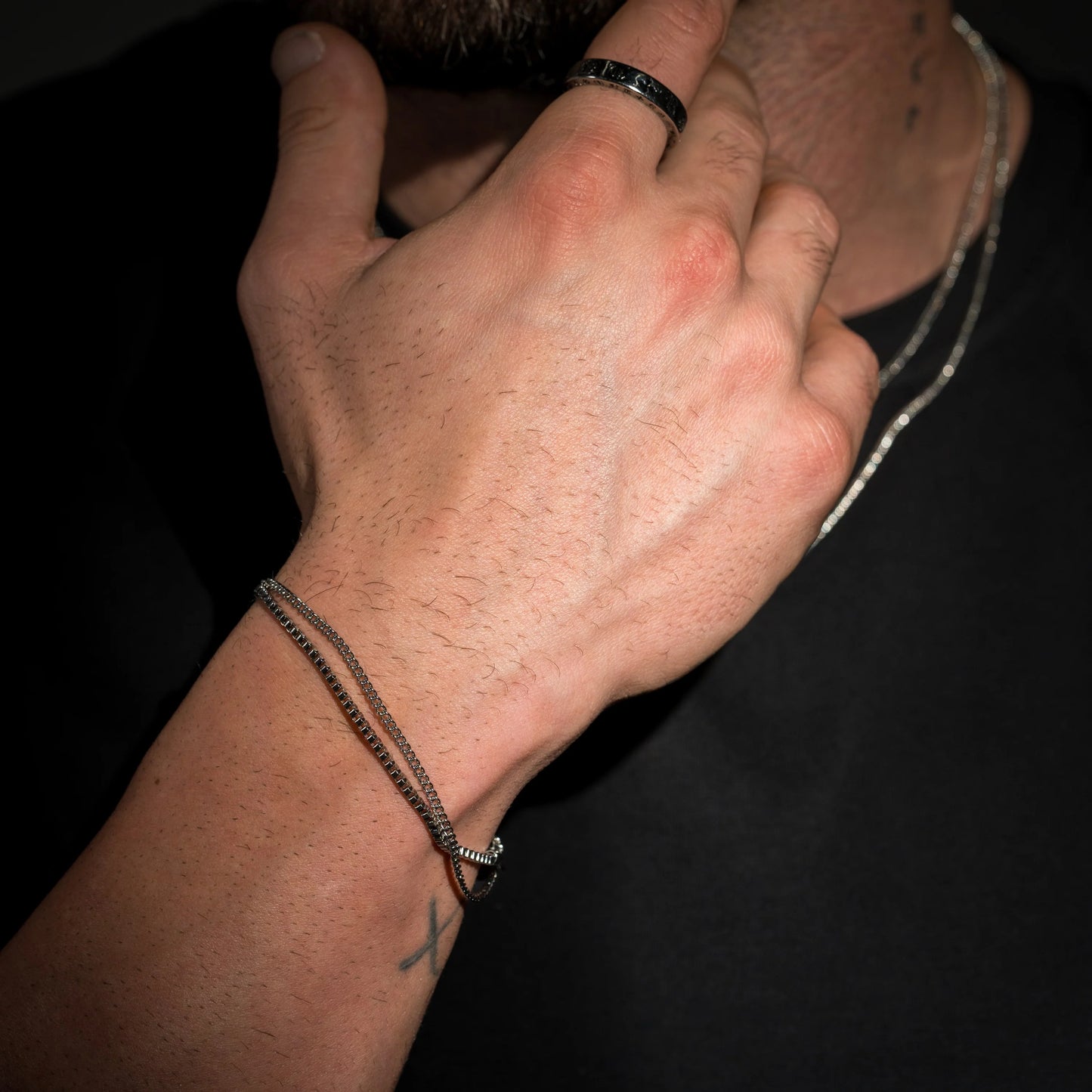 Minimal Box Bracelet - Silver RG377