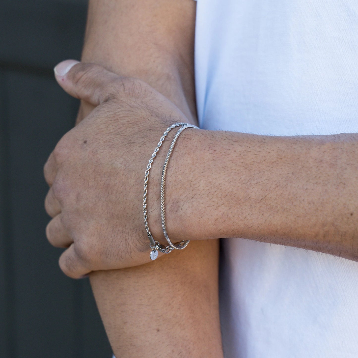 Minimal Rope Bracelet - Silver RG379